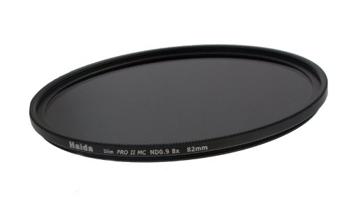 Slim Graufilter PRO II MC (mehrschichtvergütet) ND0.9 (8X) 82mm - Schlanke Fassung + Cap mit Innengriff von Haida