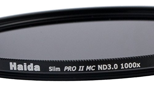 Slim Graufilter PRO II MC (mehrschichtvergütet) ND1000 58mm - Schlanke Fassung + Cap mit Innengriff von Haida