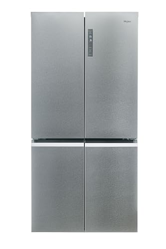Haier Cube 90 Series 5 HCR5919ENMM Kühlschrank, 4 Türen, Zwei-Zonen-Gefrierschrank, Inverter-Motor, My Zone, Humidity Zone Schublade, Total No Frost, Breite 90,8 cm, XXL Fassungsvermögen 643 L, von Haier