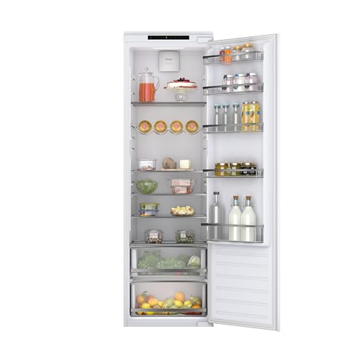 Haier HATL 174 DE Einbau-Kühlschrank/Nische 178 cm/Festtürtechnik mit wechselbarem Türanschlag/Nutzvolumen 316 L/LED-Beleuchtung gleichmäßige Ausleuchtung / 2 Gemüseschubladen/Weiß von Haier