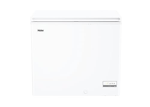 Haier HCE200D Gefriertruhe/Energieeffizient/Nettoinhalt 196 Liter/Kompakte Größe/Schnell-Gefrierfunktion/Elektronische Temperatursteuerung/LED-Innenbeleuchtung/Weiß von Haier