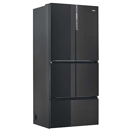 Haier HFF-750CGBJ Kühl-Gefrier-Kombination / 488 Liter/Antioxidant Zone/ABT/Switch Zone/Eiswürfelber/Side by side, Schwarzes Glas von Haier