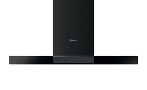 Haier I-LINK HATS9DS46BWIFI Wandhaube / 90 cm/Touch-Bedienung / 5 Leistungsstufen/Booster-Funktion/Timer/Wi-Fi-Funktion, Schwarz von Haier