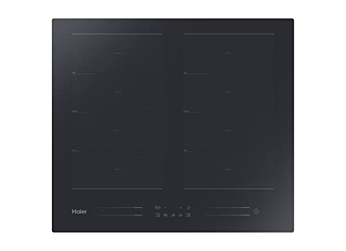 Haier I-MOVE SERIE 6 HA2MTSJ68MC Induktionskochfeld / 60 cm/Multi-Slider-Bedienung / 6 Zonen inkl. Flexzone und Varycook / 15 Leistungsstufen inkl. PowerBoost/Timer/Kindersicherung/schwarz von Haier