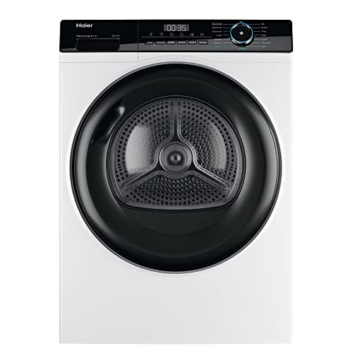 Haier I-PRO SERIE 3 HD80-A2939 Wärmepumpentrockner / 8 kg/A++ / Inverter-Motor / 3 Trockenstufen wählbar/Edelstahltrommel/I-Refresh Dampfprogramm [Energieklasse A++] von Haier