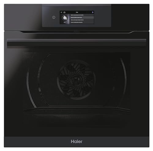 Haier I-TOUCH Serie 6 HWO60SM6T5BD / Einbau-Backofen/Heißluft/Grill / 60 cm/Touch Bedienung mit TFT/Katalyse Selbstreinigung/Wi-Fi Funktion/Bratenthermometer / 4-fach Türverglasung von Haier