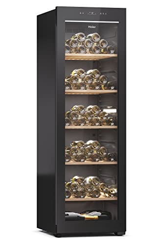 Haier WINEBANK 60 SERIE 5 HWS247GEH1 Weinkühlschrank / 247 Flaschen / 190 cm Höhe/Wi-Fi/Mono Zone (1 Temperaturzone) / Natürliches Luftstromsystem/UV-undurchlässige Glastür von Haier