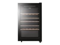 Haier Wine Bank 50 Serie 3 HWS33GG, Weinkühler mit Kompressor, Freistehend, 33 Flasche(n), G, Schwarz, Schwarz von Haier