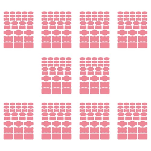 10 Blatt/320pcs Verschiedene Größe Selfadhäsive Papieraufkleber Etiketten Abnehmbare Etiketten Für Ätherische Ölflaschen Und Gläser von Haiki