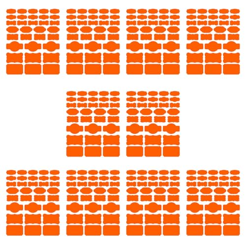 10 Blatt/320pcs Verschiedene Größe Selfadhäsive Papieraufkleber Etiketten Abnehmbare Etiketten Für Ätherische Ölflaschen Und Gläser von Haiki