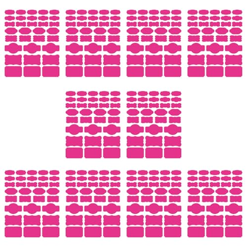 10 Blatt/320pcs Verschiedene Größe Selfadhäsive Papieraufkleber Etiketten Abnehmbare Etiketten Für Ätherische Ölflaschen Und Gläser von Haiki