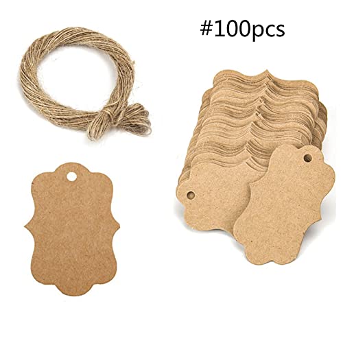 100 PCs Geschenk Tags Vielen Dank Tags Geschenkverpackungs Tags Mit Kostenlosen 20 M Schnur Ideal Für Handwerkskleidung Preisschildsetiketten Etiketten von Haiki