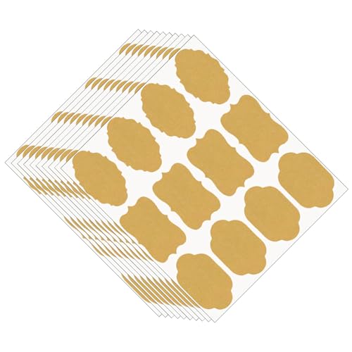 120pcs Papieretikettaufkleber Mit Ausgefallenen Formspeicherbox Etiketten Für Hausgemachte Artikel Ätherische Ölflaschen Und Gläser von Haiki
