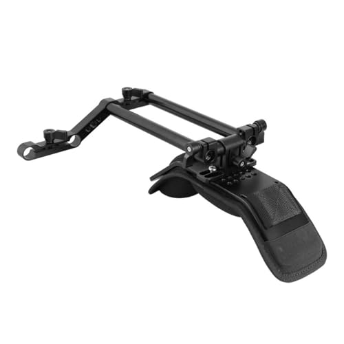 360 Grad drehbares ergonomisches Schulterpolster, 15 mm Stangenklemmen-Adapter für DSLR-Kamera-Schulterhalterungssysteme von Haiki