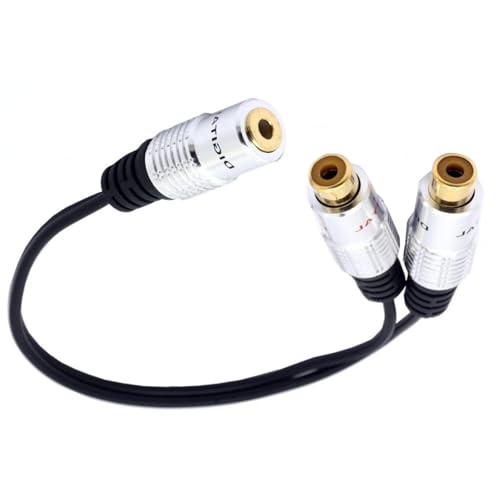 Haiki 9 84 Zoll 3 5 Mm Weiblicher Steckerkabel Mit Goldener 3.5 Port Y Splitter Adapterlinie Schwarz Haiki 9 84 Zoll 3 5 Mm Weiblicher Steckerkabel Mit Goldener 3.5 Port Y Splitter Adapterlinie Schwarz von Haiki