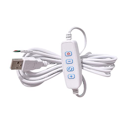 Haiki DC 5 V LED-Dimmer-Verlängerungskabel, USB-Port, Netzteil, Kabel, Dimm-Controller für LED-Licht und Farbbandlicht Haiki DC 5 V LED-Dimmer-Verlängerungskabel, USB-Port, Netzteil, Kabel, Dimm-Controller für LED-Licht und Farbbandlicht von Haiki