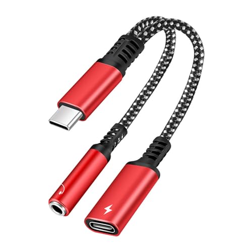 Haiki Schnelllades Dongle Cord 2 In 1 USB Typ C Bis 3 5 Mm Buchse Kopfhörer Und Ladeadapter Für S20/Note10 Haiki Schnelllades Dongle Cord 2 In 1 USB Typ C Bis 3 5 Mm Buchse Kopfhörer Und Ladeadapter Für S20/Note10 von Haiki