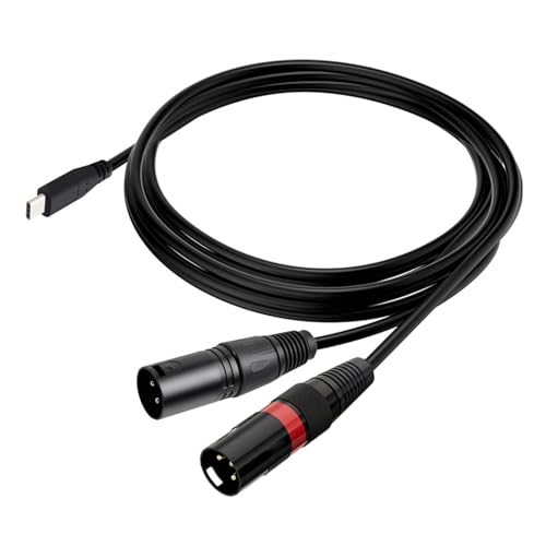 Haiki USB C Bis 2x 3Pin Audiokabelle Doppelkanalausgang HiFi Sound Für Studioaufnahmen Und Live Auftritte von Haiki