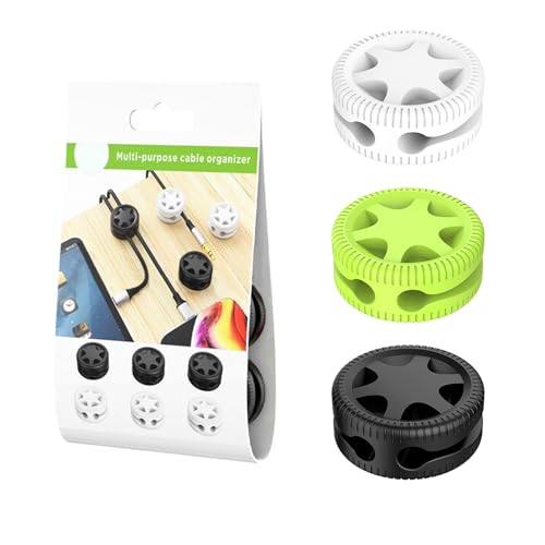 Kabelaufwickler, Clip, Kopfhörer-Halter, USB-Ladehalter, Schreibtisch-Kabel-Organizer, Kabelschutz, Organizer Kabelaufwickler, Clip, Kopfhörer-Halter, USB-Ladehalter, Schreibtisch-Kabel-Organizer, Kabelschutz, Organizer von Haiki