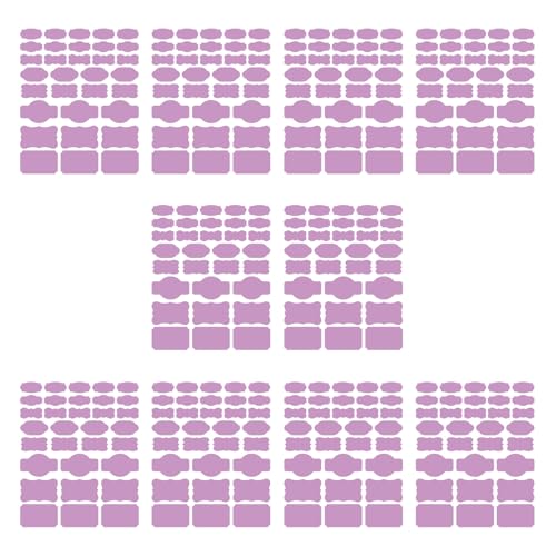 Papieraufkleber, beschreibbare Etiketten für Küche, Speisekammern, Organisation und Bastelprojekte, Dekorationen, 10 Blatt/320 Stück von Haiki