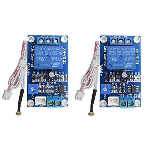 Hailege 2pcs 12V Photoresistor Sensor Relay Module Car Light Automatic Control Switch with Cable von Hailege