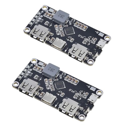 Hailege 2pcs IP5328P USB C Dual USB Battery Fast Charging Module Bi-directional 18W 3.7V to 5V 9V 12V Step Up Power Bank Board QC3.0 FCP AFC MET SFCP Quick Charge von Hailege