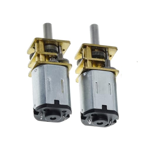 Hailege 2pcs N20 (3V 100RPM) Getriebemotor GA12-N20 DC 3V / 6V12V N20 Untersetzungsmotor Mini-Verzögerung Getriebemotor Mikromotor für Robort Smart Car mit mehreren Drehzahlen optional von Hailege