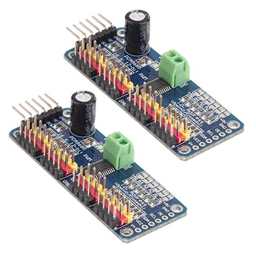 Hailege 2pcs PCA9685 16 Channel IIC I2C 12-Bit PWM Servo Motor Drive Module Robort von Hailege