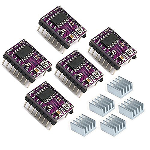 Hailege 5pcs DRV8825 Stepper Motor Drive Module for 3D Printer RepRap 4 RAMPS1.4 StepStick Suitable for 8.2V~45V 2.5A Stepper Motor von Hailege