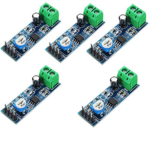Hailege 5pcs LM386 Mono Audio Verstärker Modul 200 mal AMP Solo 5V-12V 10K einstellbar Hailege 5pcs LM386 Mono Audio Verstärker Modul 200 mal AMP Solo 5V-12V 10K einstellbar von Hailege