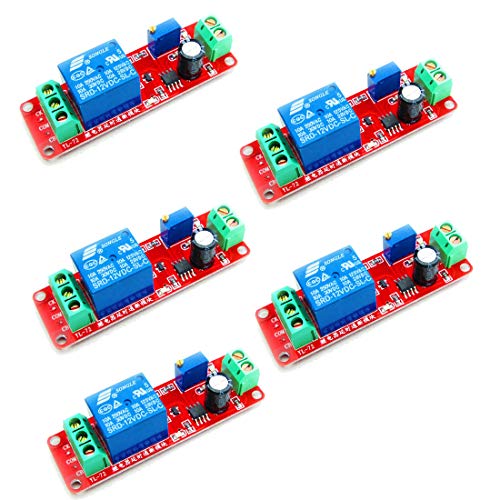 Hailege 5pcs NE555 DC 12V Delay Timer Relay Switch Modul einstellbar 0 bis 10 Sekunden Hailege 5pcs NE555 DC 12V Delay Timer Relay Switch Modul einstellbar 0 bis 10 Sekunden von Hailege