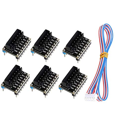 Hailege 6pcs 3D Printer Motor Drive Converter Adapter for Big Current 57 86 Motor Drive Expansion Adapter 3D Printer Accessories Parts with 6pin Connect Cable von Hailege