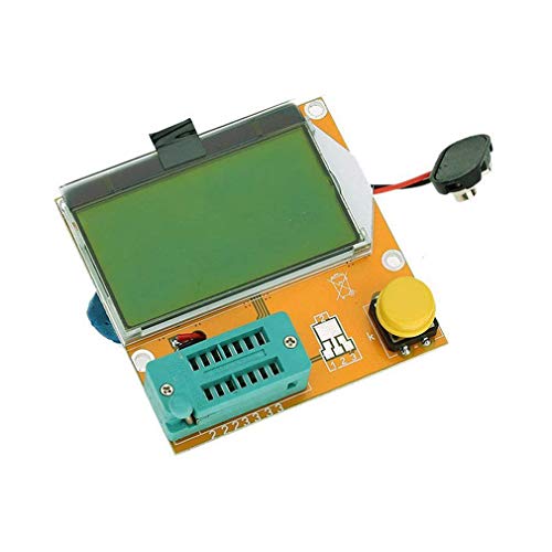 Hailege LCR-T4 Multifunctional Meter Resistance Capacitor Diode MOS Tube SCR Transistor ESR Meter Tester 9V 128 * 64 Yellow Green LCD von Hailege