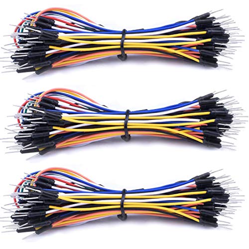 Hailege Pack of 3 Set 65pcs Assorted Multicoloured Solderless Wires Flexible Breadboard Jumper Wires Male to Male Competible with IDE, Raspberry Pi Model A/Model B 1 1+ 2 3 / Zero Computer Robot von Hailege