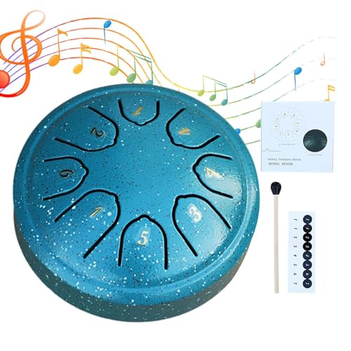 Rain Drum Outdoor, 4,5 Zoll 8 Töne Steel Tongue Drum, Regentrommel Für Garten, Chakra Drum Regen Für Kinder, Regenglocke Garteninstrument, Handpan Sonodrum Meditation Zubehör Für Garten Rain Drum Outdoor, 4,5 Zoll 8 Töne Steel Tongue Drum, Regentrommel Für Garten, Chakra Drum Regen Für Kinder, Regenglocke Garteninstrument, Handpan Sonodrum Meditation Zubehör Für Garten von Hailerio