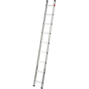 Hailo Anlegeleiter S60 ProfiStep uno alu 9 Sprossen, H: 255,0 cm von Hailo