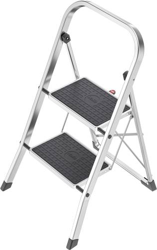 Hailo K70 4392-801 Aluminium Klapptritt klappbar Arbeitshöhe (max.): 2.25m Silber, Schwarz 3.3kg von Hailo