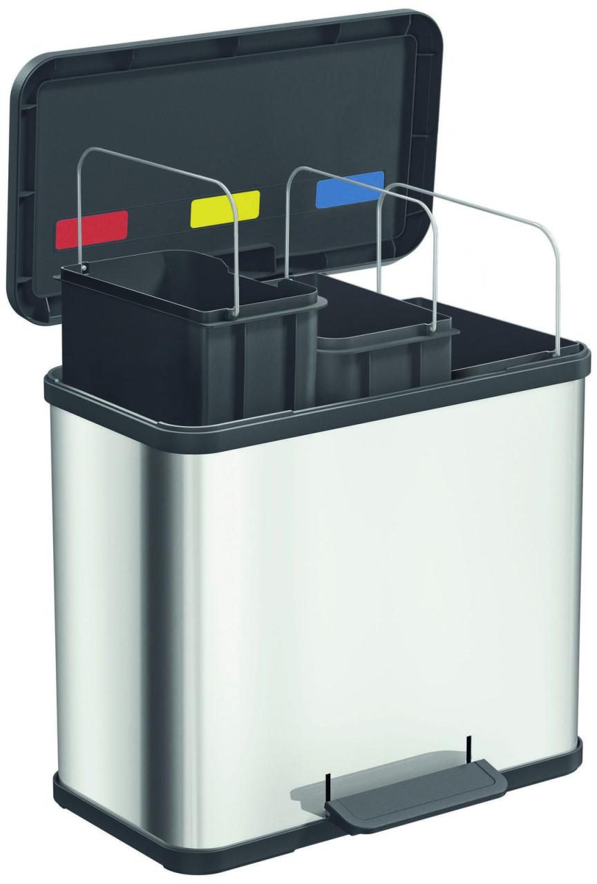 Hailo Mülltrenner 3x 9,0 l edelstahl Hailo Mülltrenner 3x 9,0 l edelstahl von Hailo