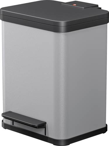 Hailo Öko duo plus M 0622-220 Mülleimer 18l Stahlblech (B x H x T) 320 x 430 x 330mm Silber, Schwa von Hailo