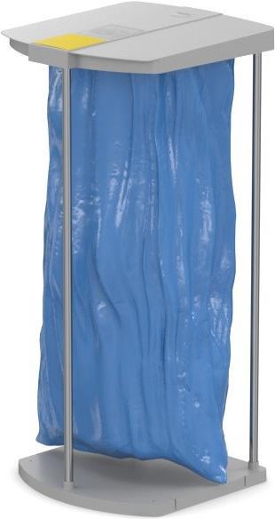 Hailo ProfiLine MSS XXXL Freistehende Müllsack-Halterung Indoor Metall - Kunststoff Grau (0912-110) von Hailo