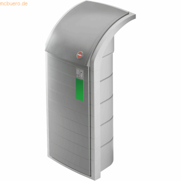 Hailo Wertstoffbehälter ProfiLine WSB120 aus Kunststoff grau von Hailo