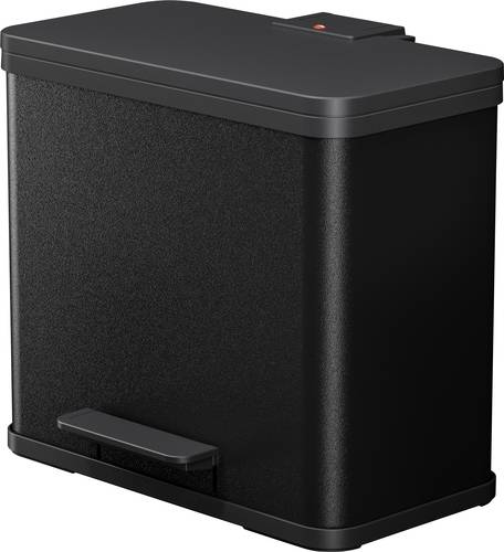 Hailo öko trio plus L 0633-260 Mülleimer 27l Stahlblech (B x H x T) 470 x 430 x 340mm Schwarz Fuß von Hailo