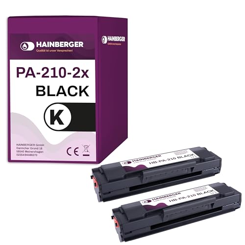 Hainberger 2X Toner Kompatibel PA210 BK für Pantum P2502W P2500W M6550NW M6500W M6558NW M6608NW M6600NW von Hainberger