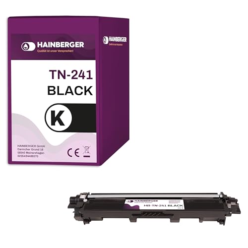 Hainberger Toner black für Brother TN-241 Schwarz, kompatibel, 2.500 Seiten bei 5% Deckung von Hainberger