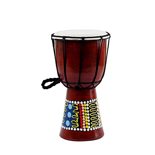 12,7 cm afrikanische Djembe-Trommel aus Ziegenleder, Musikinstrument aus Ziegenleder, Musikinstrument aus Ziegenleder von Haipink