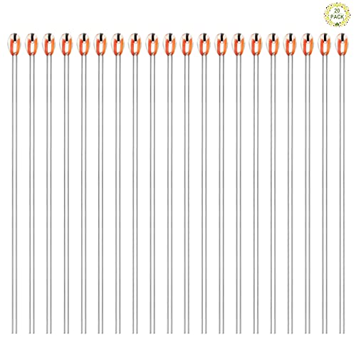 Haisheng 20 Stück 100K Ohm NTC 3950-1% Thermistor Glas Widerstand Temperaturfühler 3D Drucker Reprap Thermistor Widerstände Hohe Empfindlichkeit für Creality Ender 3 Ender 5 pro V2 von Haisheng