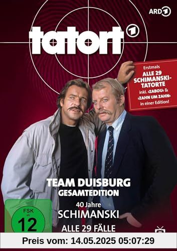 Tatort Duisburg - 40 Jahre Schimanski - Gesamtedition: Alle 29 Folgen inkl. Zahn um Zahn und Zabou (Fernsehjuwelen) [15 DVDs] von Hajo Gies