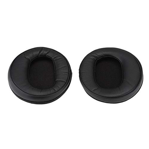 2Pcs Foam Earpads Weiche Ersatzohrpolster Kissen Baumwolle Headset Earpads passend für DENON AH-D2000 D5000 D7000 Kopfhörer Schwarz von Hakeeta