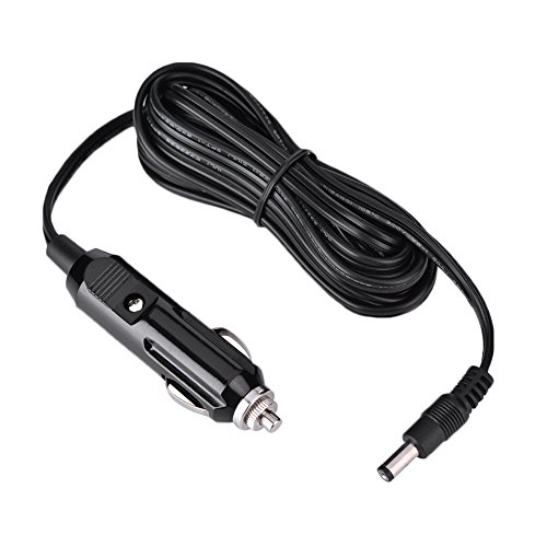 Hakeeta 3 Meter / 9,8 Fuß 12V DC 5.5mmx2.1mm Zigarettenanzünderlinie für Kfz-Geräte Netzstecker Kabel Adapterkabel mit LED-Licht Anwendbar für Automaschine, aufblasbare Pumpe und Kühlschrank von Hakeeta