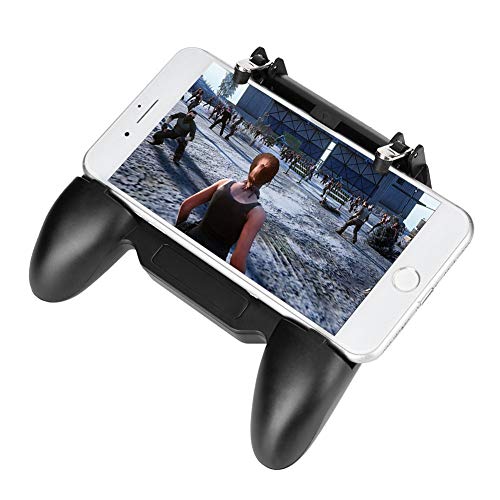 Mobile Game Controller für PUBG mit Lüfter Wärmeableitung, Multifunktions-Mobile Controller Mobile Game Trigger Joystick Gamepad für iOS und Android Phone von Hakeeta